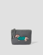 Sausage Dog Velvet Pouch, , large