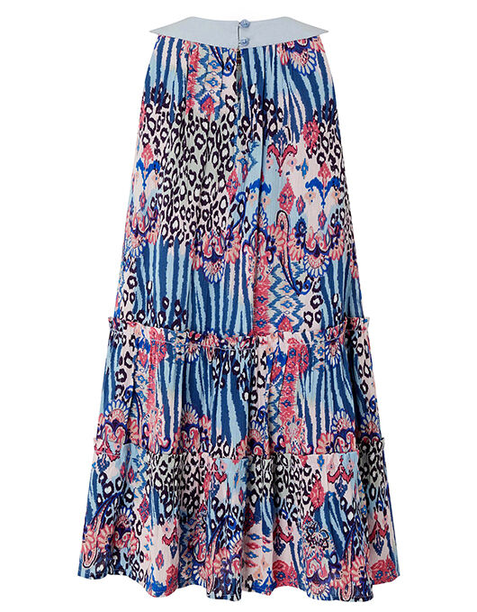 Mercy Clash Print Dress in LENZING