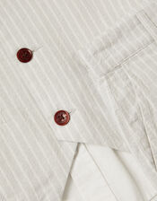 3-Piece Shirt & Waistcoat Set with Bow, Grey (GREY), large