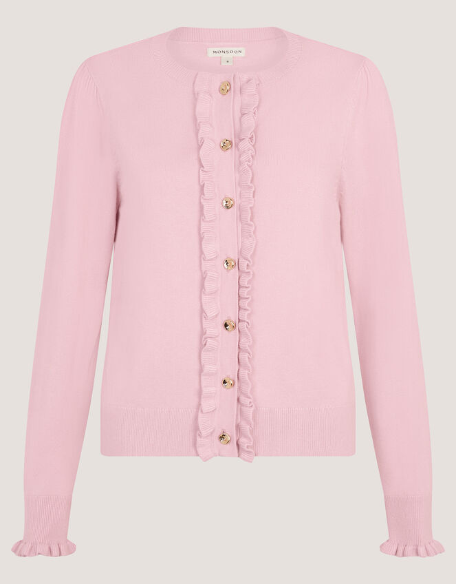 Ruby Frill Cardigan Pink