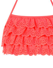 Rosie Ruffle Bikini Set, Orange (CORAL), large