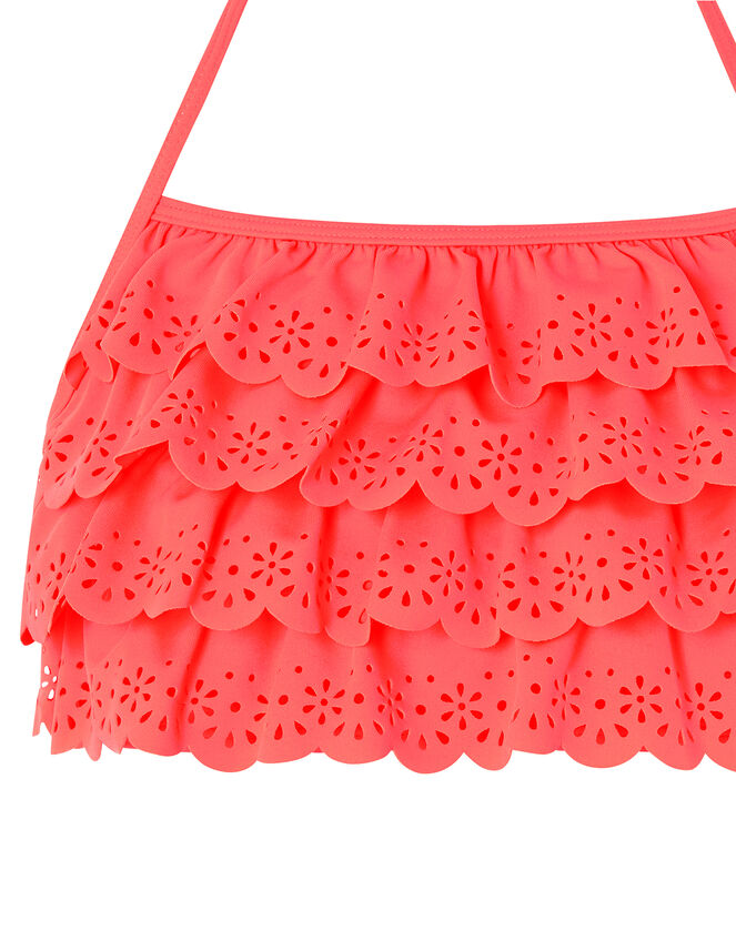 Rosie Ruffle Bikini Set, Orange (CORAL), large