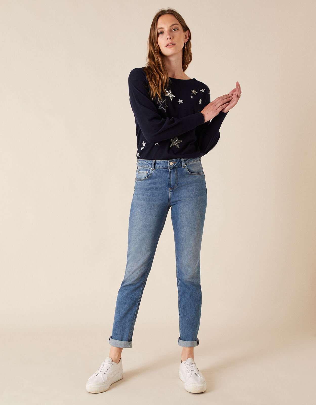 navy sparkle jumper