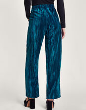Callie Velvet Trousers, Teal (TEAL), large