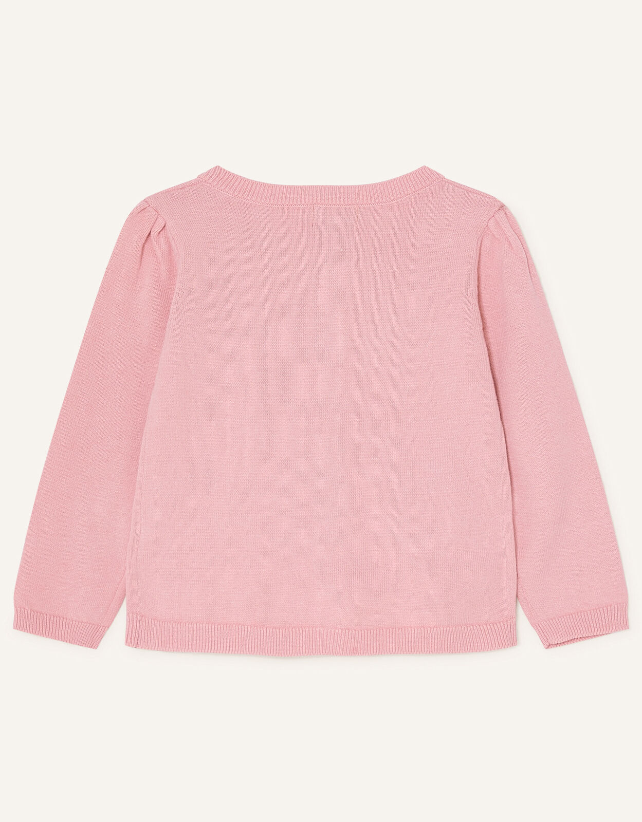 Baby Embroidered Mice Cardigan Pink