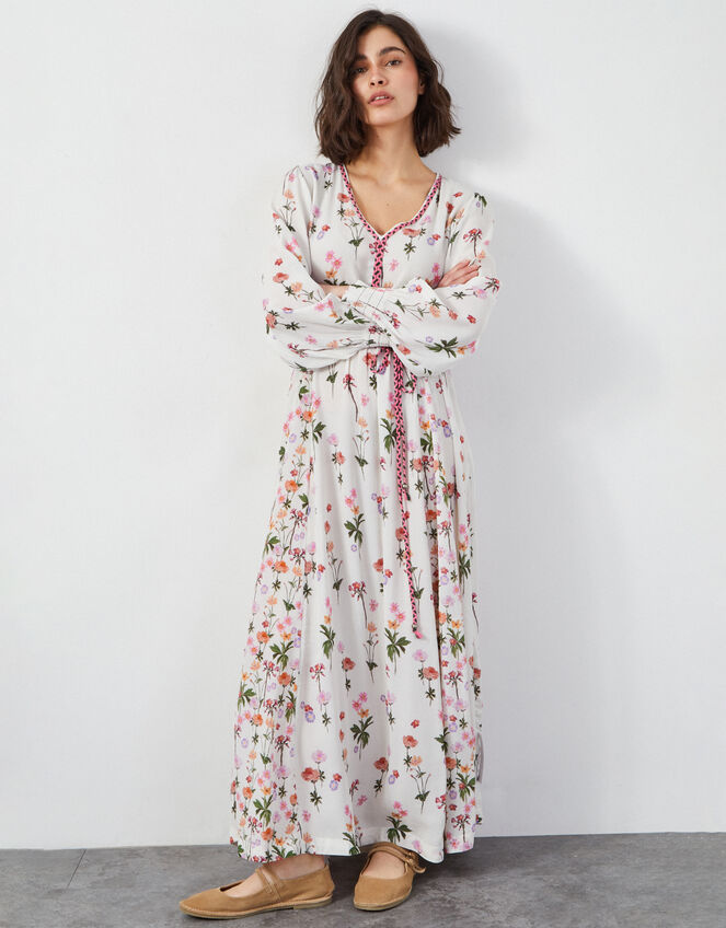 East Harmony Floral Maxi Dress, Ivory (IVORY), large