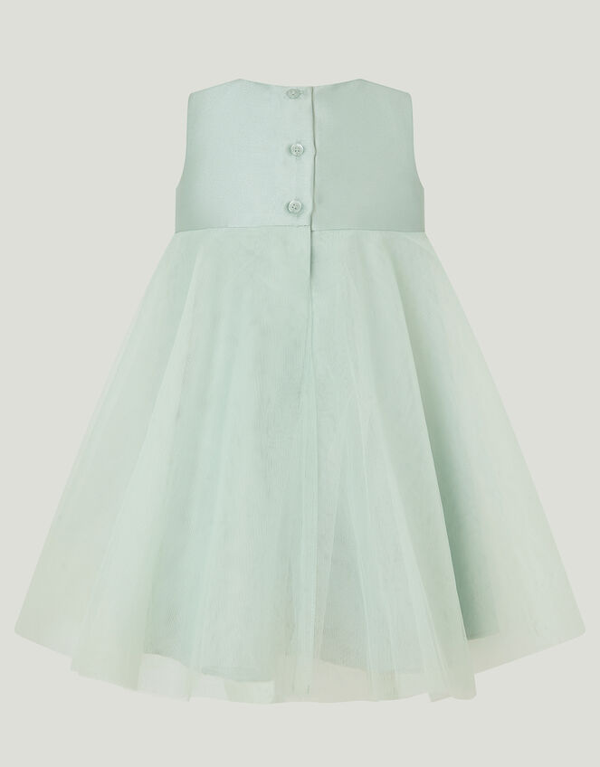 Baby Bonnie Bow Dress, Green (SAGE), large