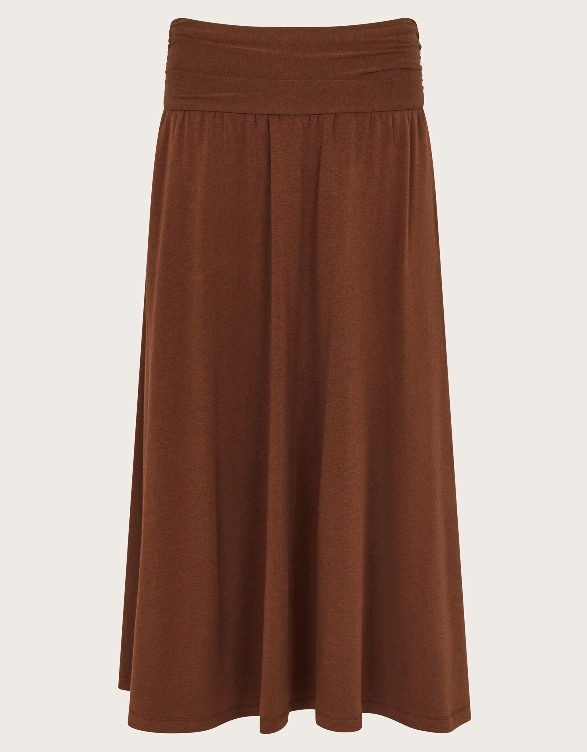 Brown jersey skirt uk shop