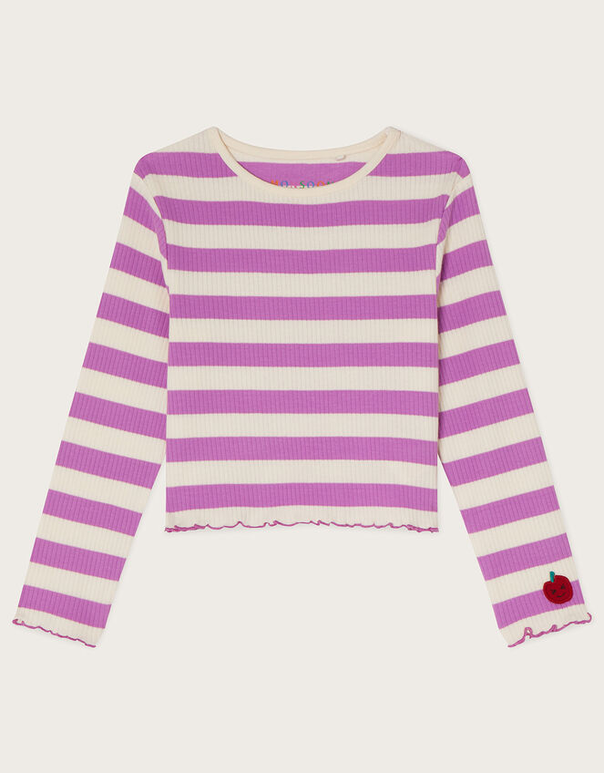 Crop Jersey Top Purple | Girls' Knitwear & Cardigans | Monsoon UK.