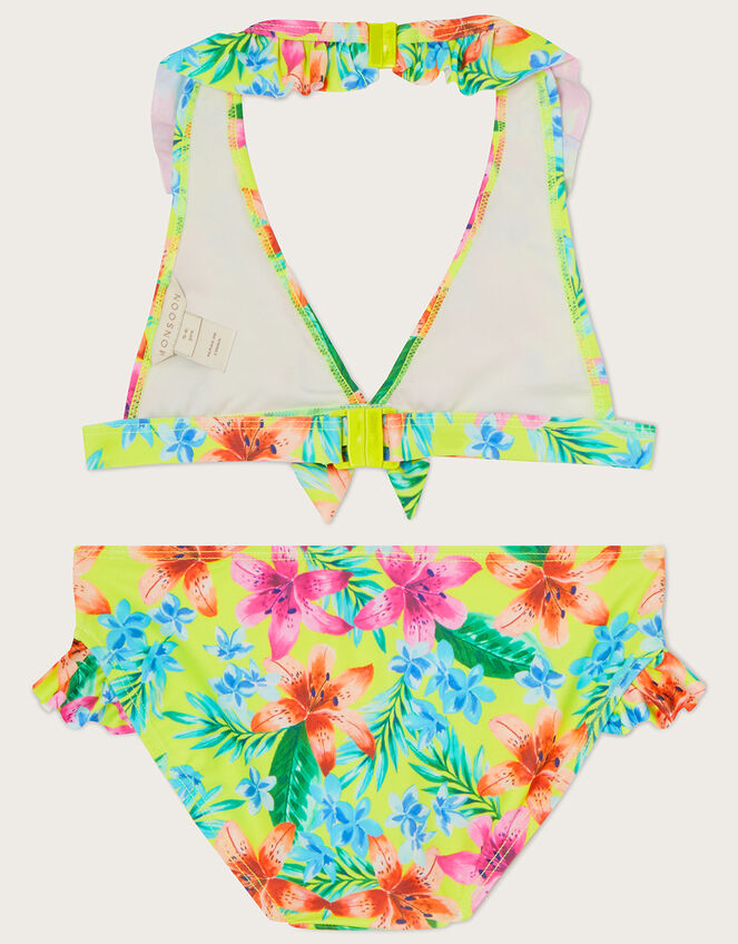 Tropical Triangle Bikini Set, Green (LIME), large