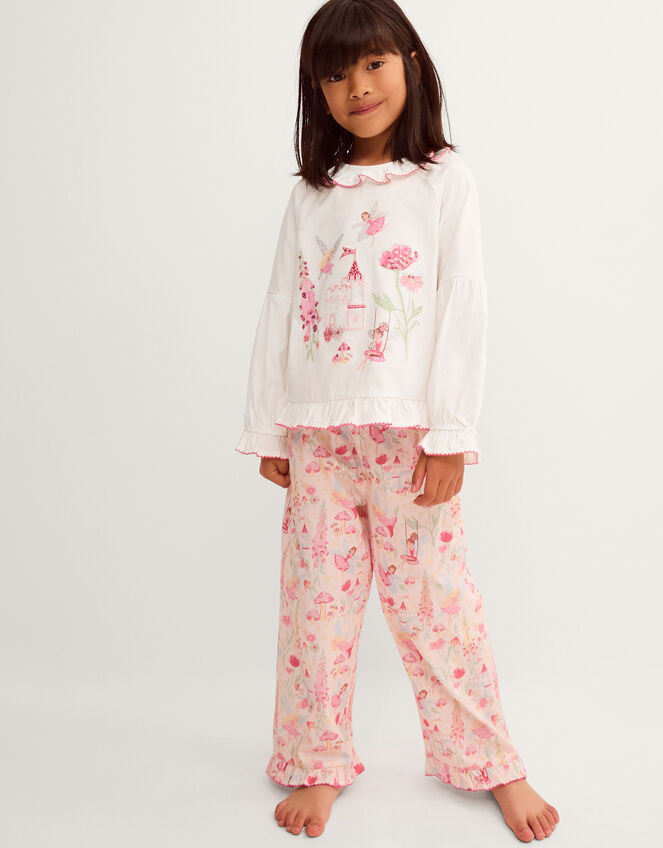 Fairy Garden Long Pyjama Set, Pink (PINK), large