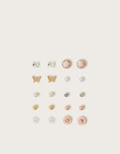 10-Pack Mix Stud Earrings, , large