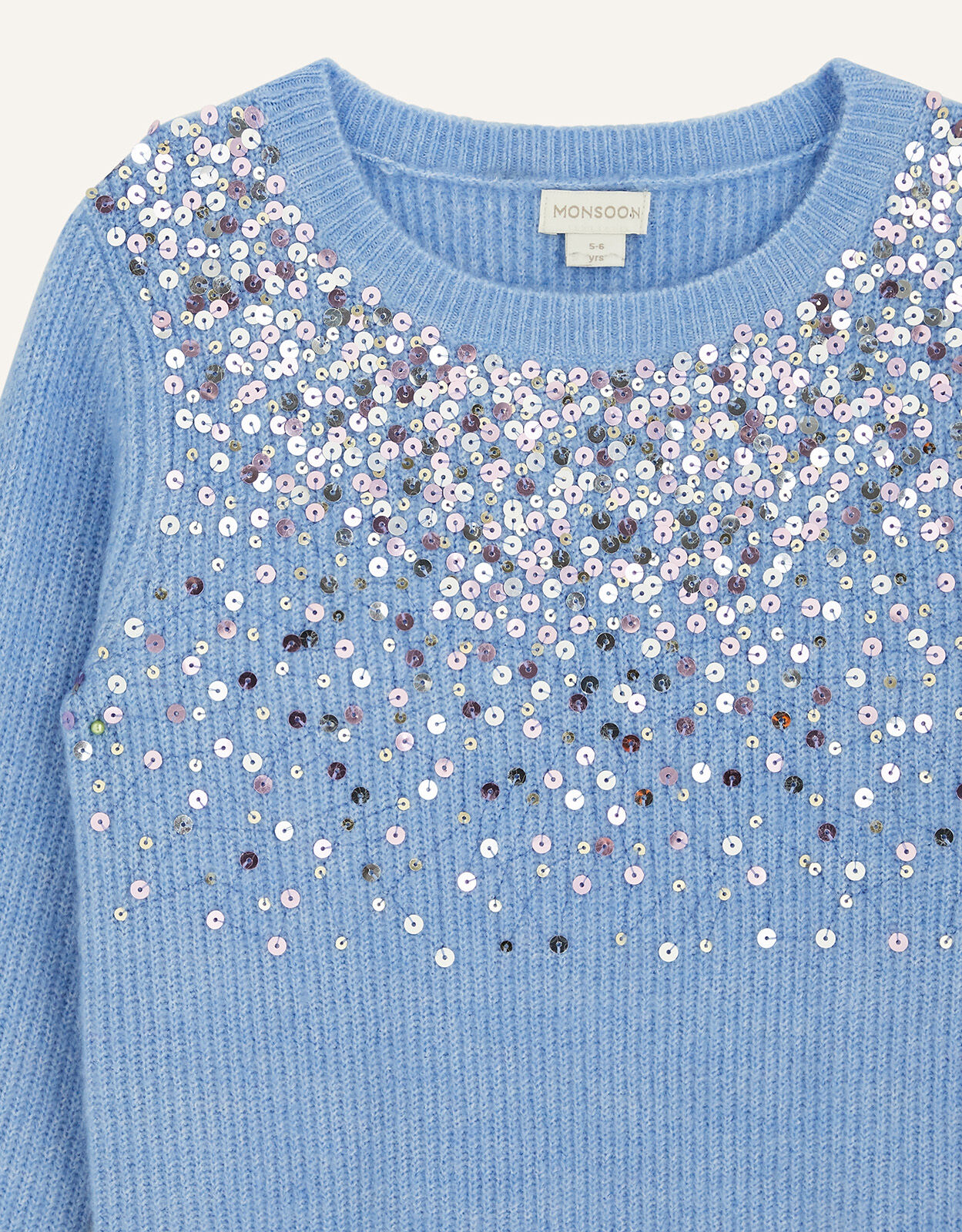 Blue shop sequin sweater