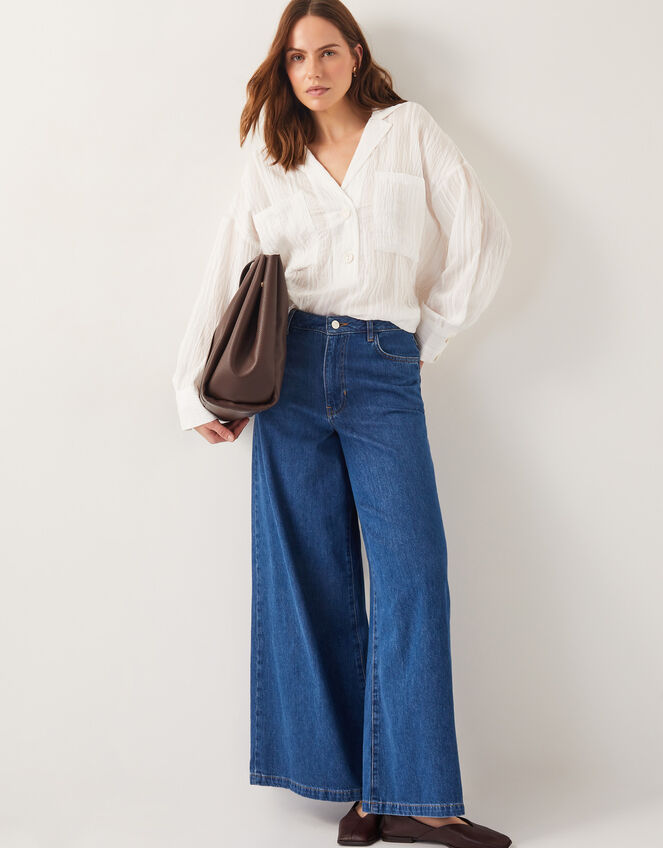 Tilda Textured Shirt, White (WHITE), large