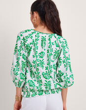 Lani Bubble Hem Top, Ivory (IVORY), large