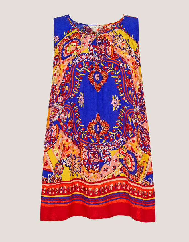 Padma Sleeveless Printed Top Blue