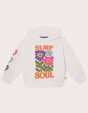 Oversized Surf Hoodie, White (WHITE), large