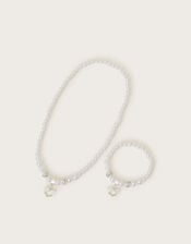 Bridesmaid Faux Pearl Jewellery Set, , large