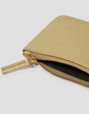 Faux Leather Coin Purse, Gold (GOLD), large