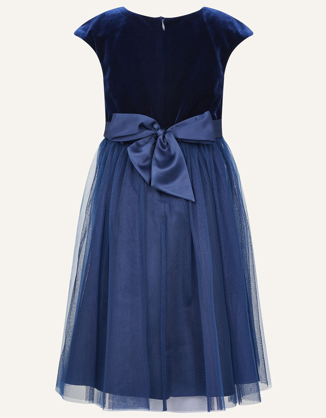 Monsoon navy flower online girl dress