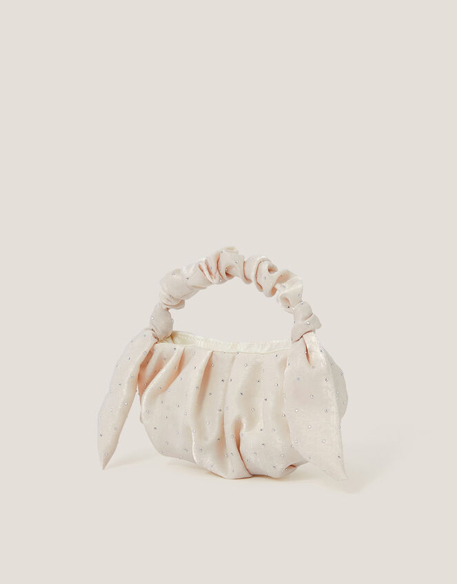 Satin Diamante Mini Bag, , large