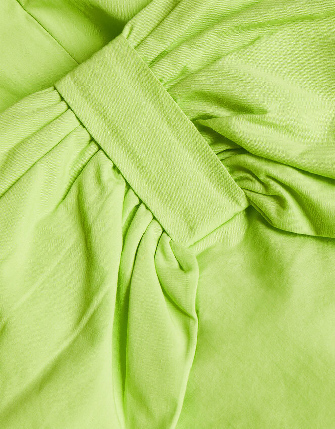 Asymmetric Straps Bow Playsuit , Green (LIME), large