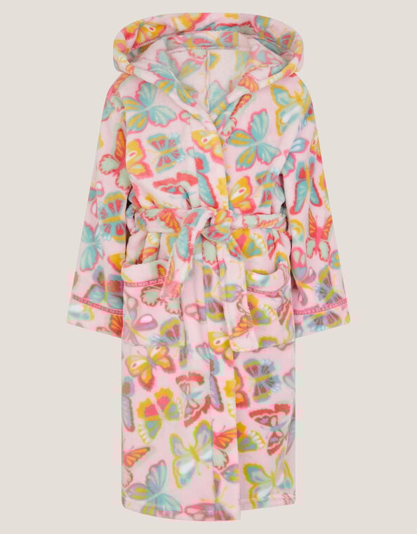 Butterfly Print Dressing Gown, Pink (PINK), large