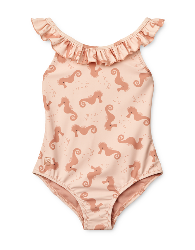 Liewood Kallie Seahorse Swimsuit, Natural (ECRU), large