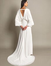 Camilla Embroidered Maxi Wedding Dress, Ivory (IVORY), large