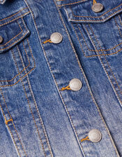 Ombre Denim Jacket	, Blue (BLUE), large