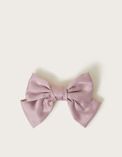 Satin Ballet Bow Hair Clip, , large