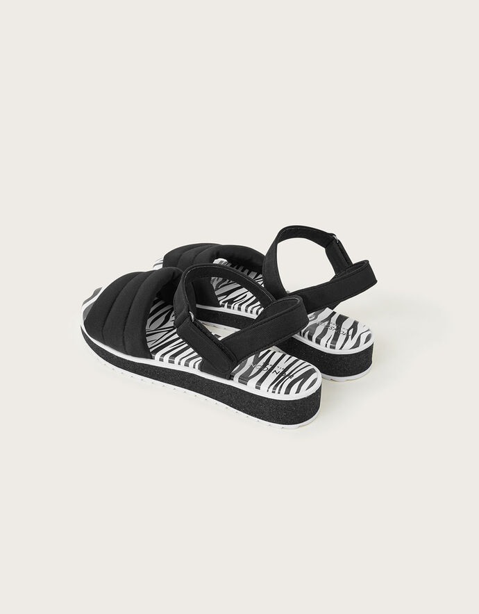 Zebra Trekker Sandals Black