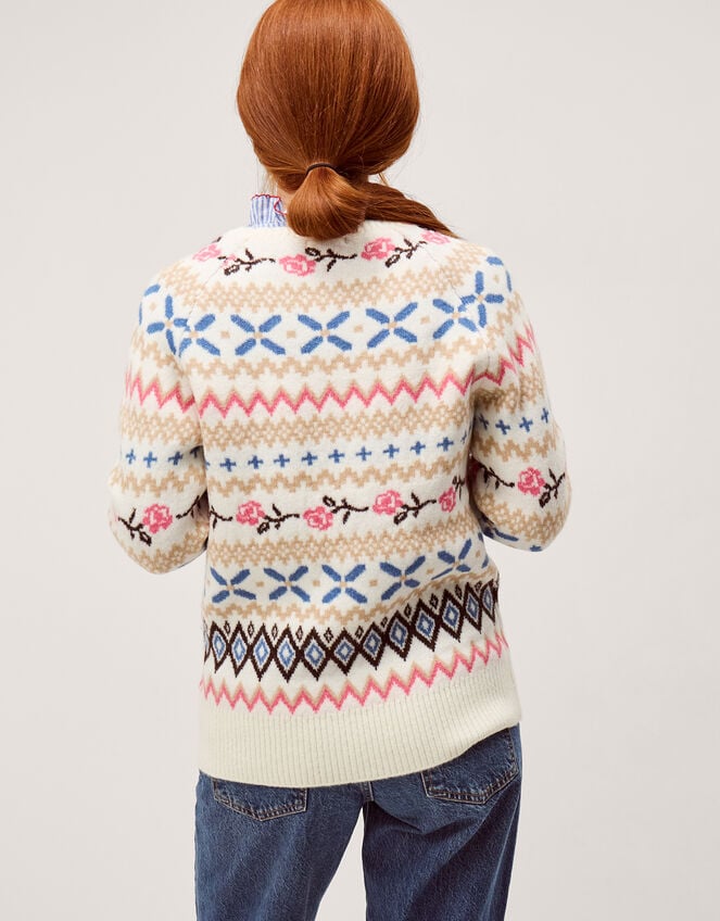 Fee Fair Isle Jumper, Ivory (IVORY), large