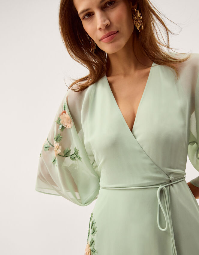 cute formal dresses Perri Floral Scarf-Tie Maxi Dress for Women in Amarillo Sky, Size: 10, by Loveshackfancy