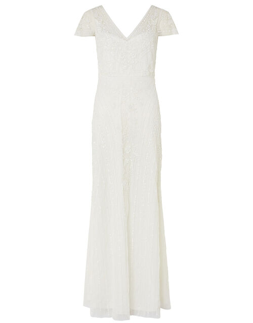 Monsoon – Marilyn Floral Embellished Bridal Dress Ivory Mariage Bohème MONSOON