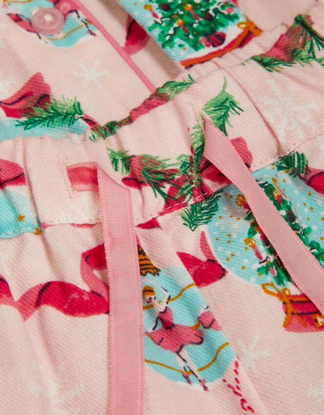 Christmas Snow Globe Long Pyjamas Set, Pink (PINK), large