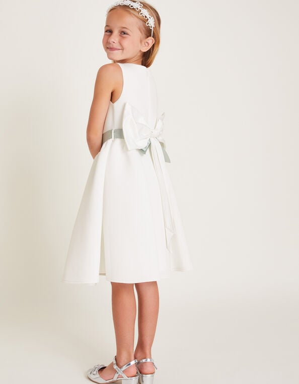 Molly Scuba Bridesmaid Dress, Ivory (IVORY), large