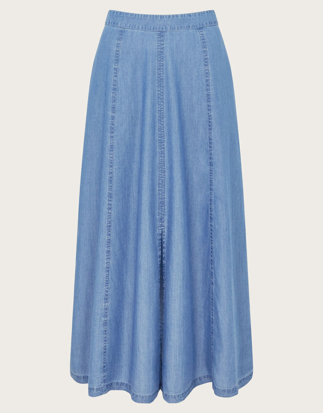 Tierra Midi Skirt, Blue (DENIM BLUE), large