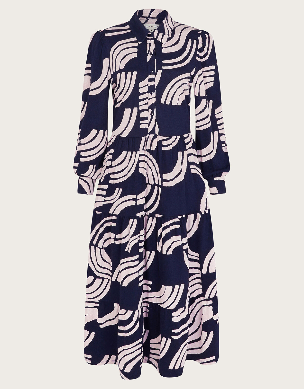 Coast avienna print tier dress clearance