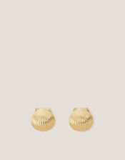 Shell Stud Earrings, , large