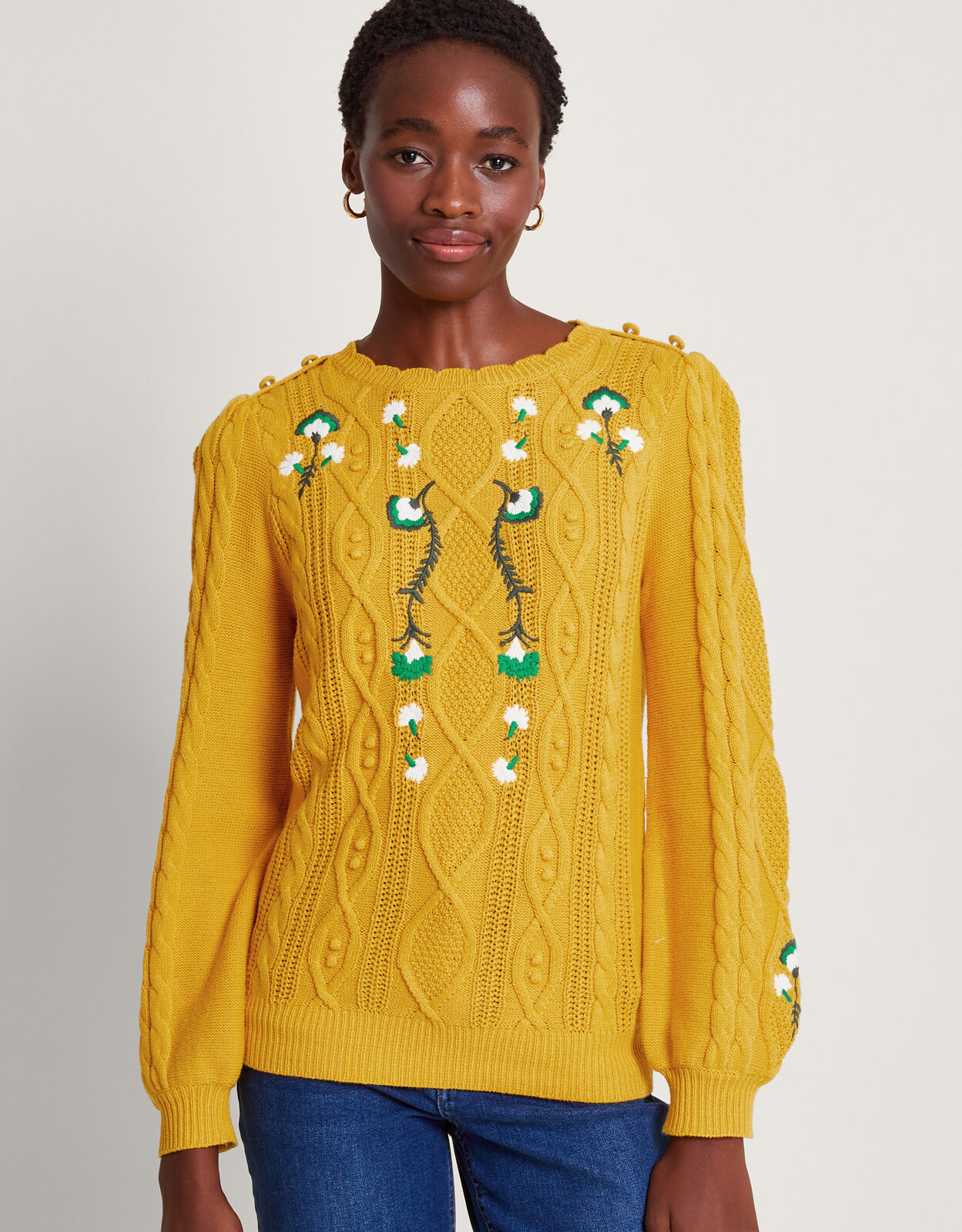 Yellow cheap happy jumper