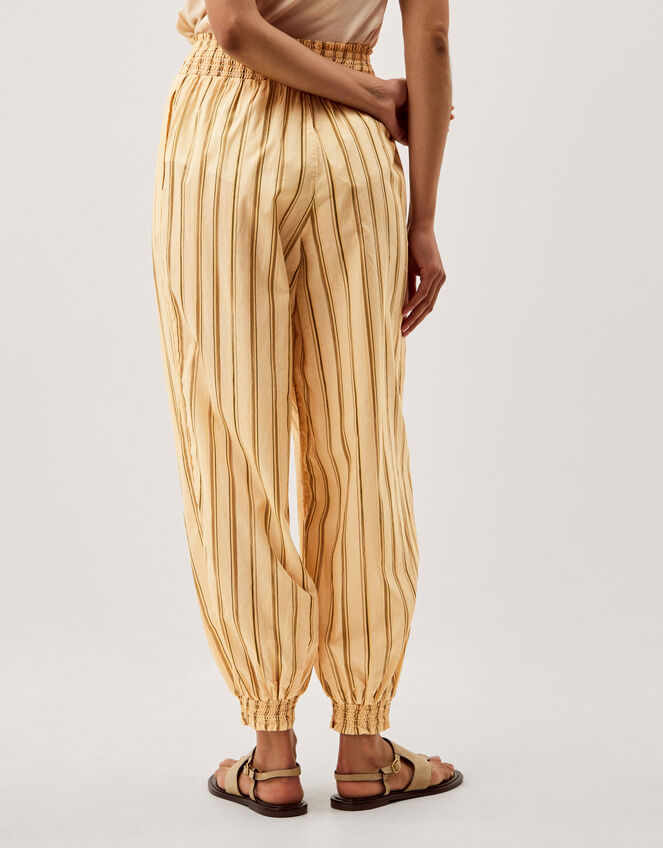 Eve Stripe Balloon Trousers Ivory