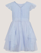 Baby Pennie Mesh Party Dress, Blue (PALE BLUE), large