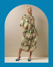 One Hundred Stars Country Toile Print Rachel Dress, Multi (MULTI), large