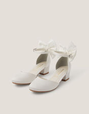 Sara Bow Two Part Heels, Ivory (IVORY), large