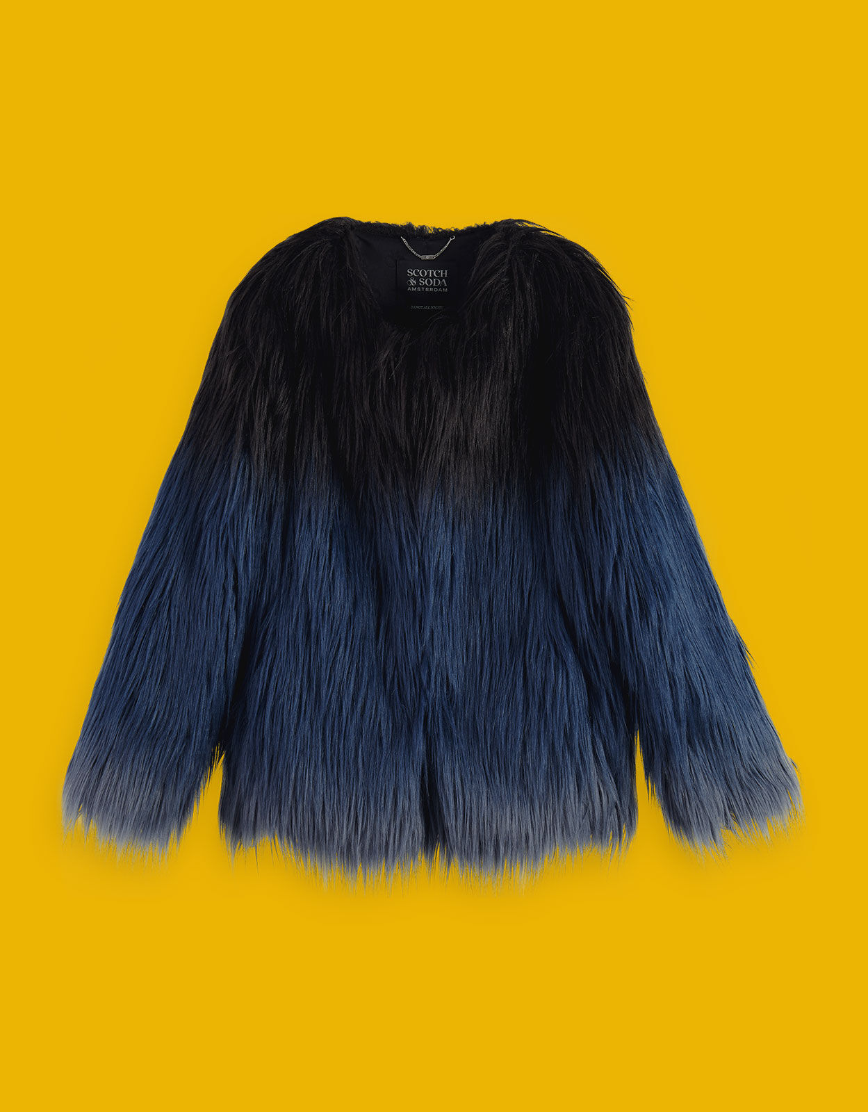 Ombre faux fur jacket clearance