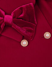 Velvet Bow Cape, Red (RED), large