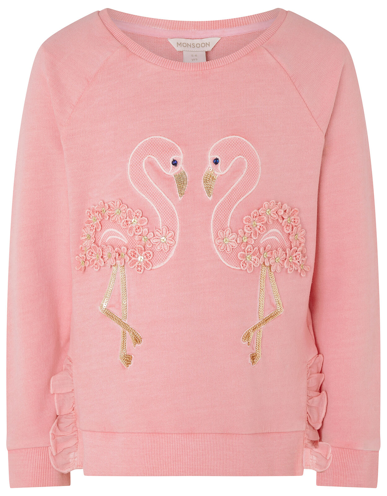 Girls flamingo jumper outlet