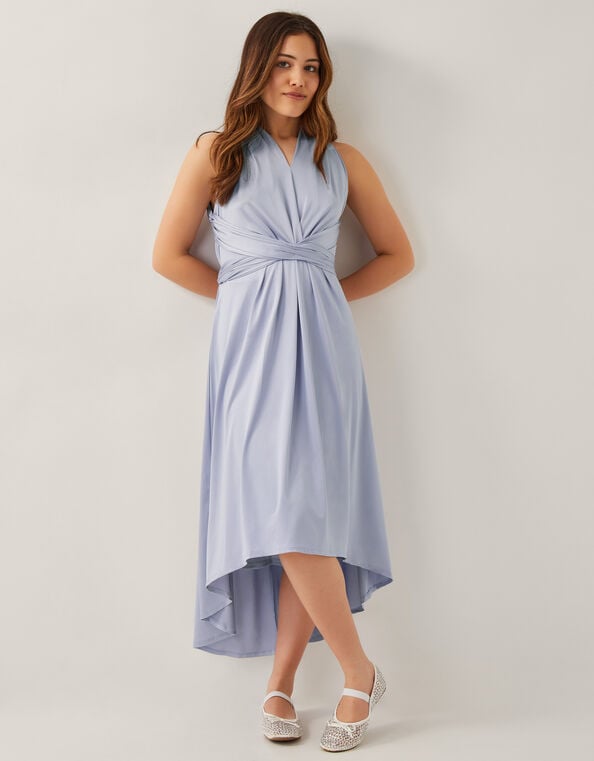 Tia Twist Prom Dress, Blue (PALE BLUE), large