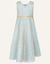 Amelina Glitter Lace Dress, Blue (BLUE), large